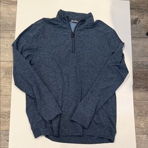 Men's Blue Zip Up Sweater